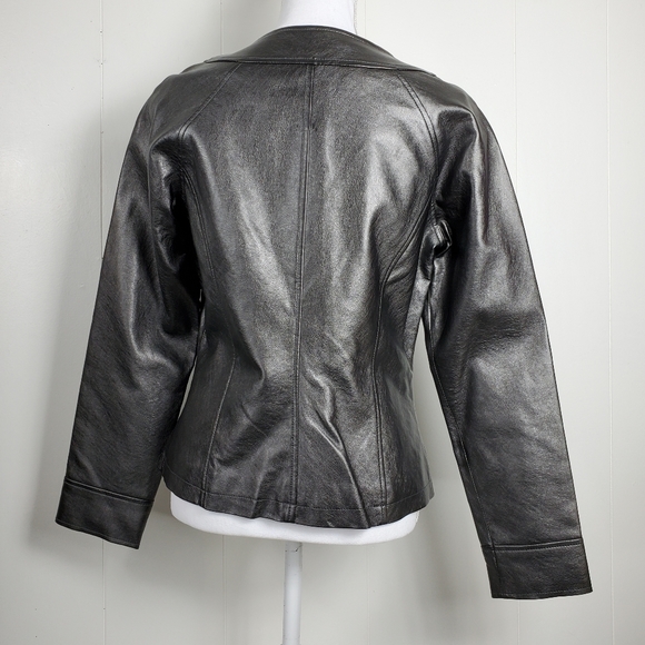 Cold water Creek faux leather coat size 6 - Picture 5 of 9